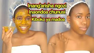 Scrub Inaondoa CHUNUSI na MADOA SUGU USONI |Face scrub