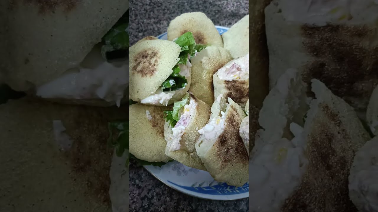 بطبوط بشكلين بحشوة باردة وبنينة batbout délicieux 