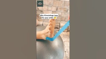 Ankle Stability and Support: The Benefits of Kinesiology Taping 💯🔥#athlete #painrelief #anklesprain