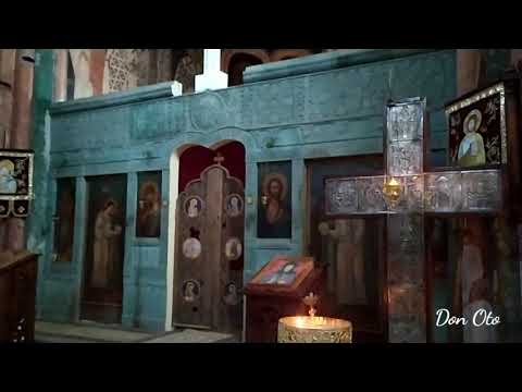 ზარზმის მონასტერი.  Монастырь  Зарзма. Грузия. Georgia, Zarzma Monastery. the monks sing