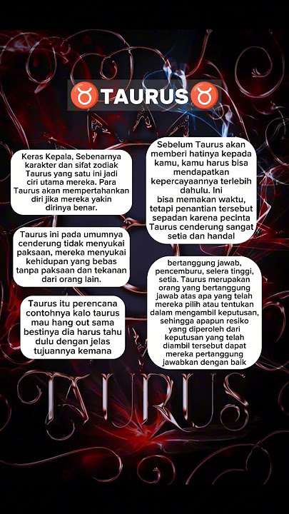 Kenalin bos TAURUS ♉ #zodiak #zodiakharian #taurus #shorts #short