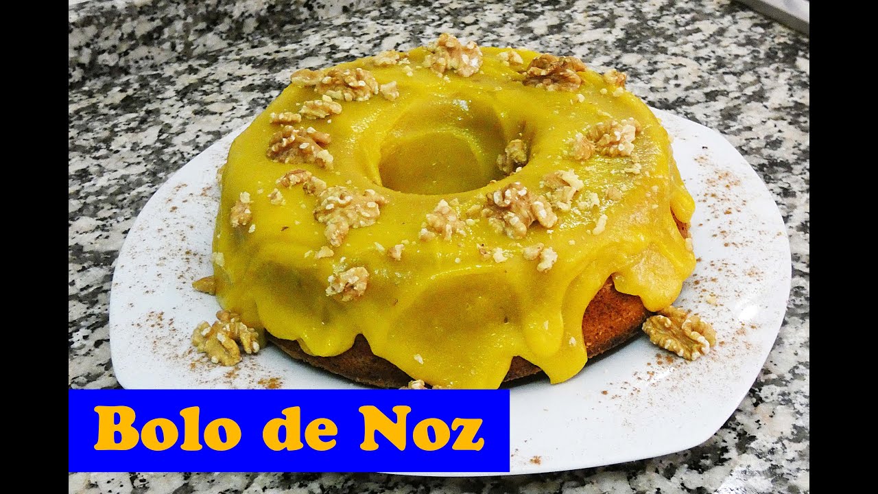 Como Faço Bolo de Noz