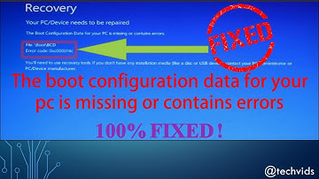 How to Fix Windows BCD Boot Error 0xc000014c in Windows 10/8.