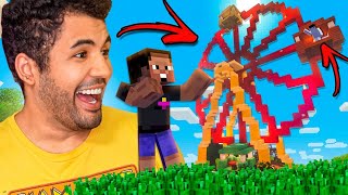 CONSTRUÍMOS UMA RODA GIGANTE QUE FUNCIONA NO MINECRAFT - MINECRAFT S02 #21