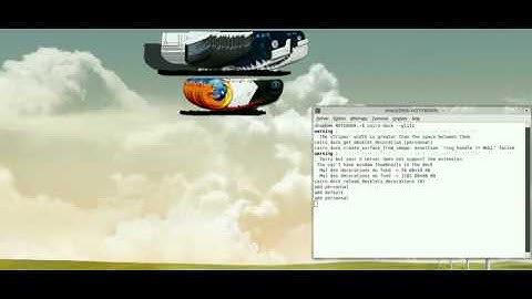 cairo-dock bug glitz