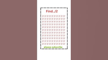 FIND OUT👁️/2👁️#IQtest#Eyetest#Math#Gk #BrainExercise#Puzzle#yt #Quiz#Learn#Reels#Views #Viral#Shorts