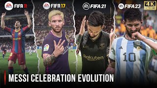 Messi Celebration Evolution In FIFA | 2011 - 2023 |