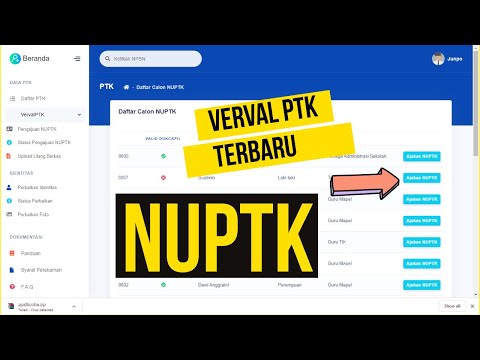 PENGAJUAN NUPTK BARU VERVALPTK 2020