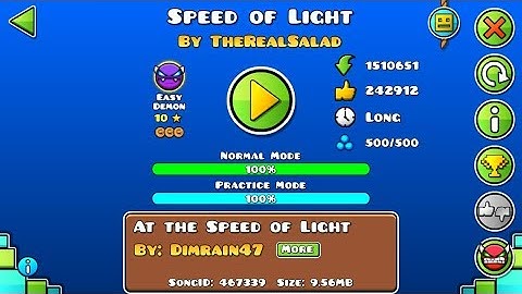 Geometry Dash: Speed of Light (Easy Demon) by TheRealSalad