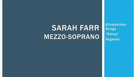 Sleep, Argento, Sarah Farr