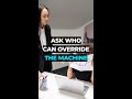 Ask Who Can Override the Machine