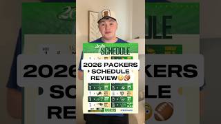 2026 GREEN BAY PACKERS SCHEDULE REVIEW😳🤣🏈 #nfl #football #packers #sports #funny
