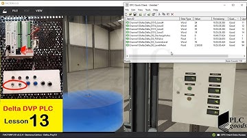 Delta PLC Bit Rotation & Data Storage Project | Factory I/O tutorial  | Lesson 13