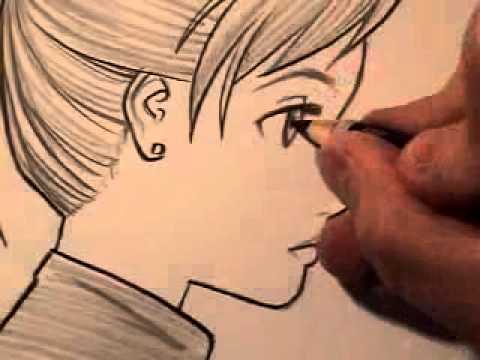 How To Draw a Manga Face in Profile [RE-UPLOAD] - YouTube
