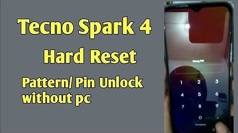 Tecno Spark 4 KC2 Hard Reset Password Pattern Unlock  Urdu Hindi 2022
