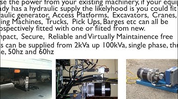 Hydraulic Generator Installation