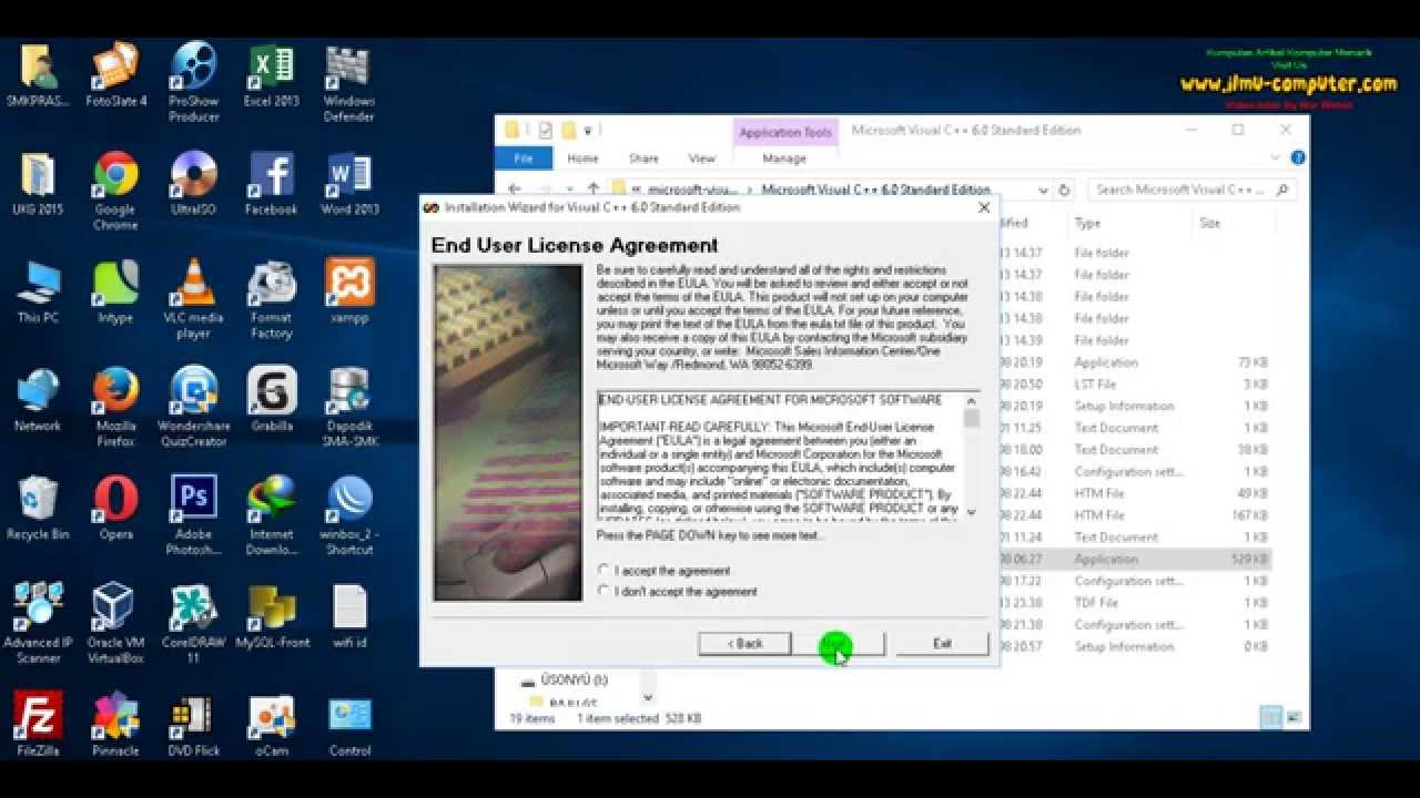 Cara Install Program C++ Versi 6 Work In Windows 10 - YouTube