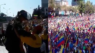 ASI ESTA VENEZUELA POR LA MARCHA DEL 2 DE FEBRERO PRIMERAS IMAGENES