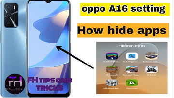 How to hide apps in oppo A16 in settings (FH tips and tricks)