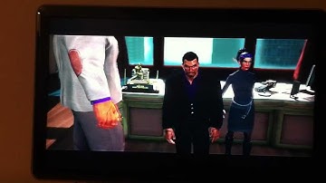 Saints Row The Third Burt Reynolds Cutscene (filmed with iPhone)