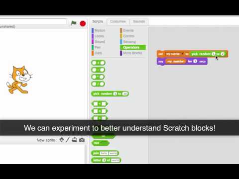 Working with Random: Programming in Scratch 2.0 - YouTube