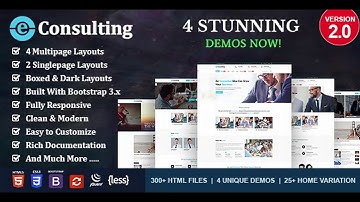Consulting Business Finance - e Consulting | Themeforest Website Templates and Themes