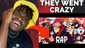 JUJUTSU KAISEN RAP CYPHER | Jacob Cass ft. Knight of Breath, KBN Chrollo & More | REACTION