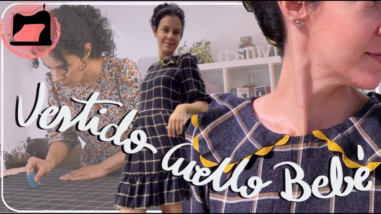 Cómo coser un vestido de cuello bebé y volantes.