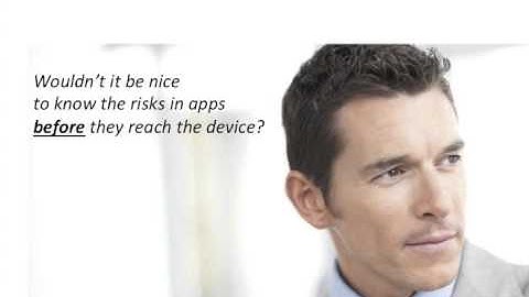 Innovation Sandbox 2012 Submission: Appthority