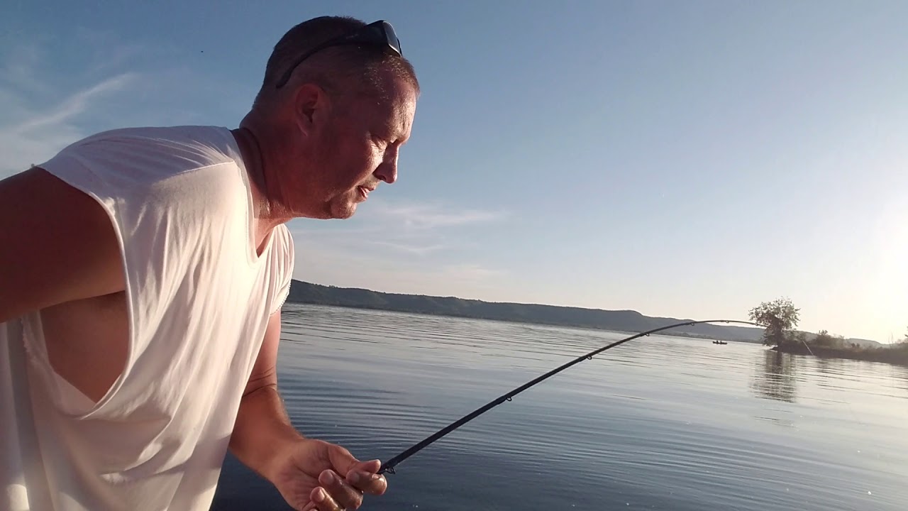 Kingding Northern pike fishing Lake Onalaska chatter bait. 