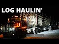 Log Hauler for a day! What its like to haul 140,000 lbs of logs through the backwoods