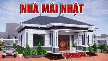 MẪU NHÀ CẤP 4 MÁI NHẬT ĐẸP MÊ LY DIỆN TÍCH 10x13 MÉT CÓ 4 PHÒNG NGỦ VÀ PHÒNG THỜ RIÊNG
