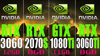 RTX 3060 vs RTX 2070 SUPER vs GTX 1080Ti vs RTX 3060Ti || PC GAMES TEST ||