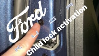 How to switch on child locks on Ford Kuga 2021 #childlock #fordkuga