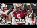 Jared verse 2023 regular season highlights  florida state dl