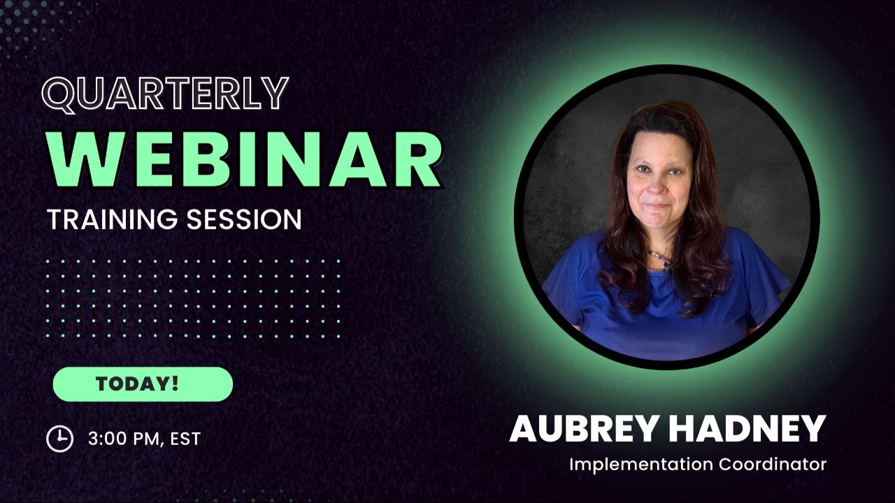 Quarterly Webinar Training Session - YouTube