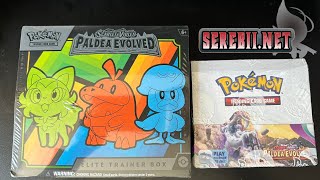 paldea evolved booster box opening TPV POKE CENTER Energy surges as new powers awaken and perilous legends are revealed EARLY Paldea Evolved Booster Box