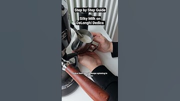 The ULTIMATE Guide | How to steam silky milk on DeLonghi Dedica Arte EC885