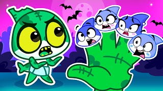 Zombie Finger Family ‍♀ Baby Zombie, Don't Bite! ‍♂ Funny Cartoons for Kids by Sharky&Sparky