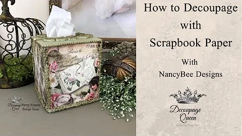 How to Decoupage Scrapbook Paper without Bubbles o...