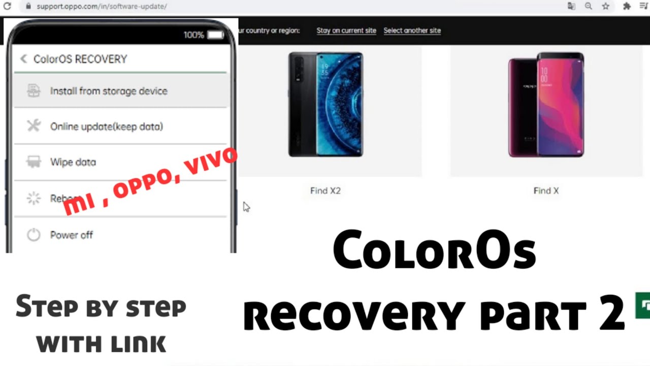 Coloros Recovery Download | Fix Coloros For Every Mobile |Coloros Recovery  Oppo A37 , Realme 2Pro - Youtube