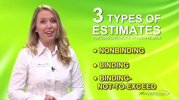 The Three Types of Moving Estimates  Movers.com