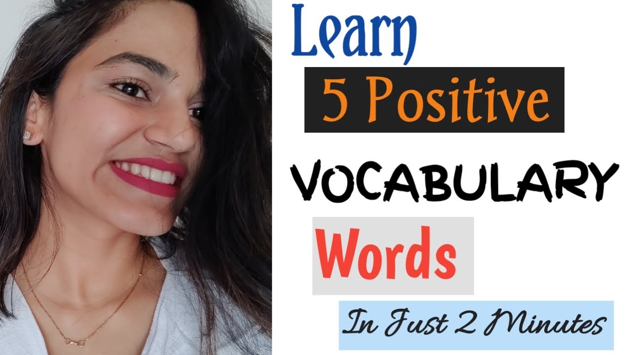 5 English Vocabulary Words with Meaning | Positive and Smart Words ...