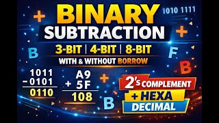 Binary Subtraction Explained | With & Without Borrow | 2’s Complement | Day 18