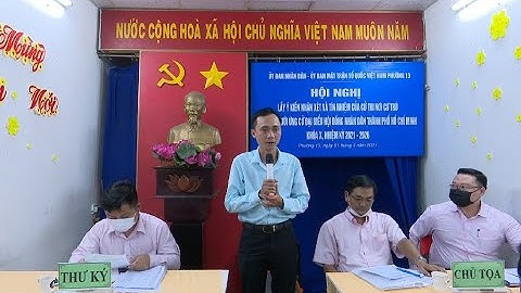 HỘI NGHỊ LẤY Ý KIẾN NHẬN XÉT VÀ TÍN NHIỆM CỦA CỬ TRI VỚI NGƯỜI ỨNG CỬ ĐB HĐND TP MAI NHẬT PHƯƠNG