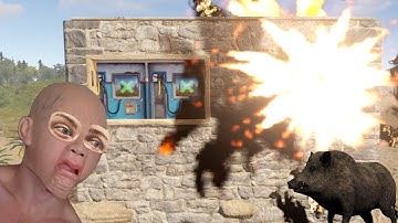 We BLEW UP an angry kids Rust shop..