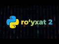 Ro'yxatlar (2-dars) – Python (boshlang'ichlar uchun to'liq kurs) [Dasturlash qo'llanmasi]