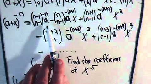 Binomial Expansion With Negative Exponent: Example 1