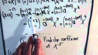 Binomial Expansion With Negative Exponent: Example 1