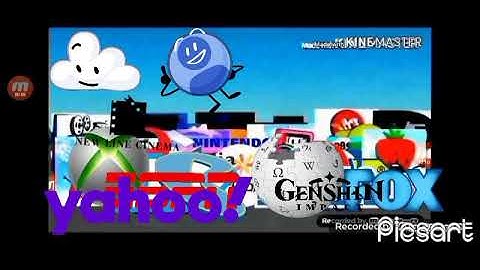 logos and characters running away from malvidia! v15